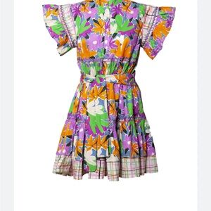 Floral Ruffle Sleeve Dress